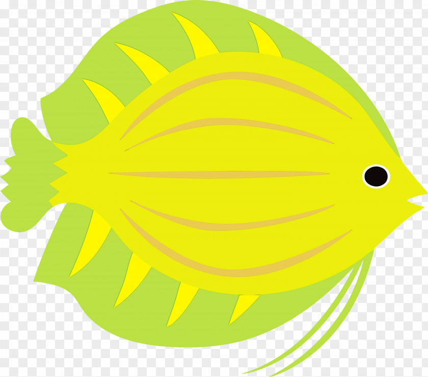 Leaf Cartoon Yellow Smiley Beak PNG