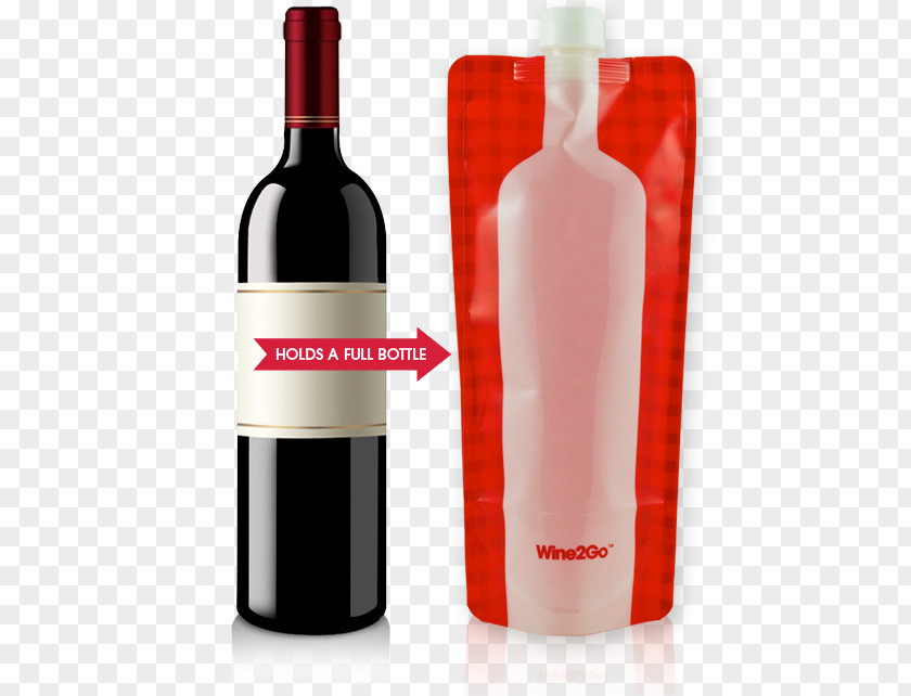 Moonlit Wine Glass Bottle Hip Flask Drink PNG