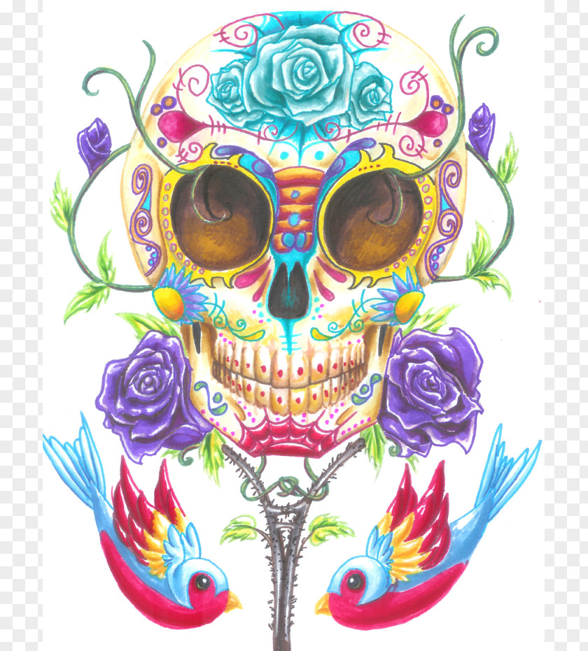Day Of Dead Background Transparent Death Calavera The Tattoo Skull PNG