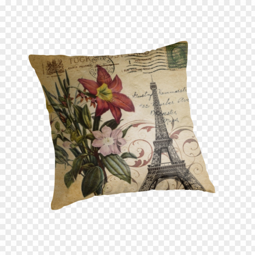 Eiffel Tower Throw Pillows Cushion PNG