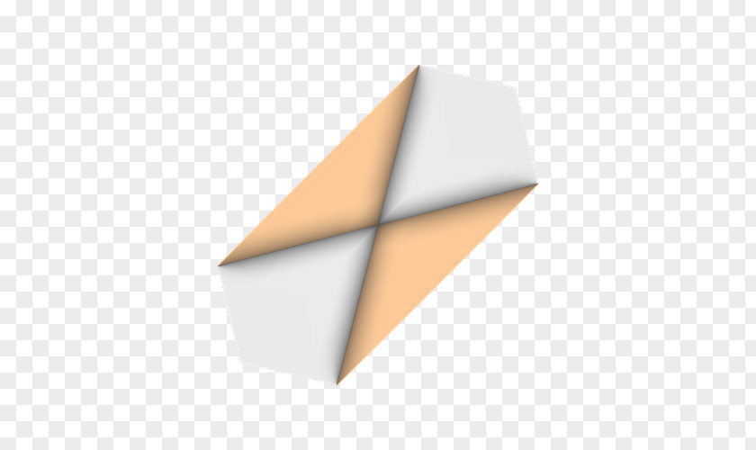 Folded Paper Boat In Water Line Triangle Material PNG