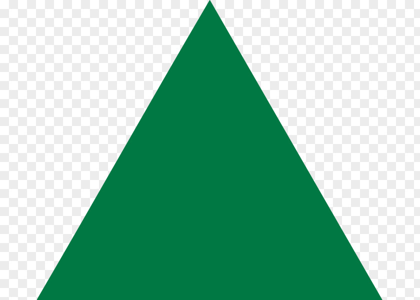 Green Triangle Penrose Equilateral Shape PNG