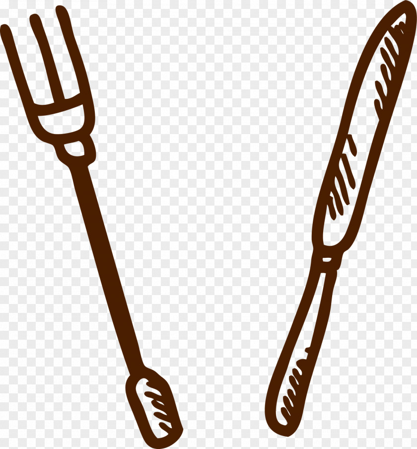 Simple Coffee Knife And Fork Cafe Tableware PNG
