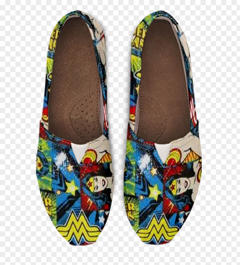 Wonder Woman Flip-flops High-heeled Shoe Slipper PNG