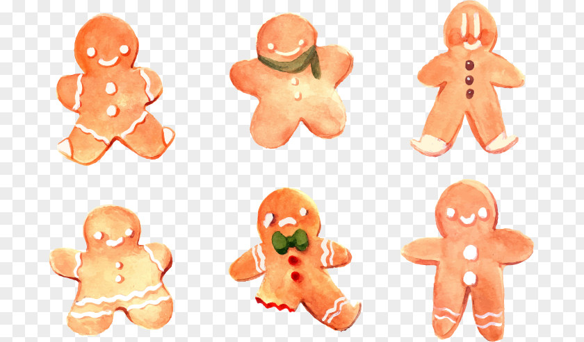 Hand-painted Watercolor Christmas Cookies Cookie Biscuit Painting PNG