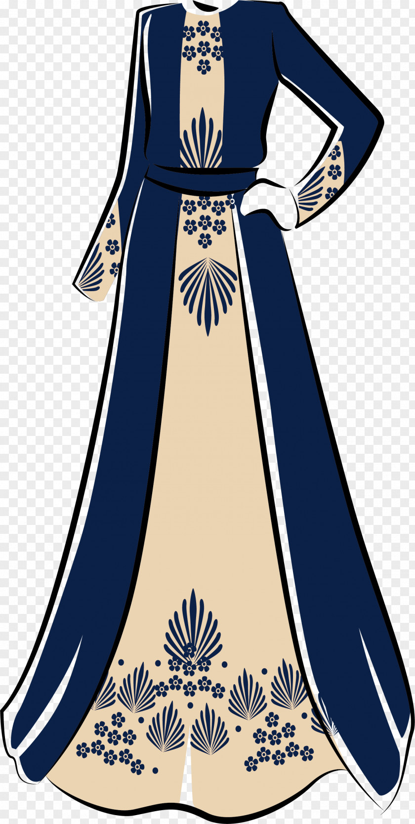 Islamic Style Dress Islam Gown PNG