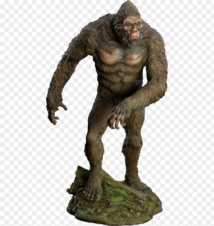 Sasquatch Bigfoot Statue Sculpture Figurine Yeti PNG