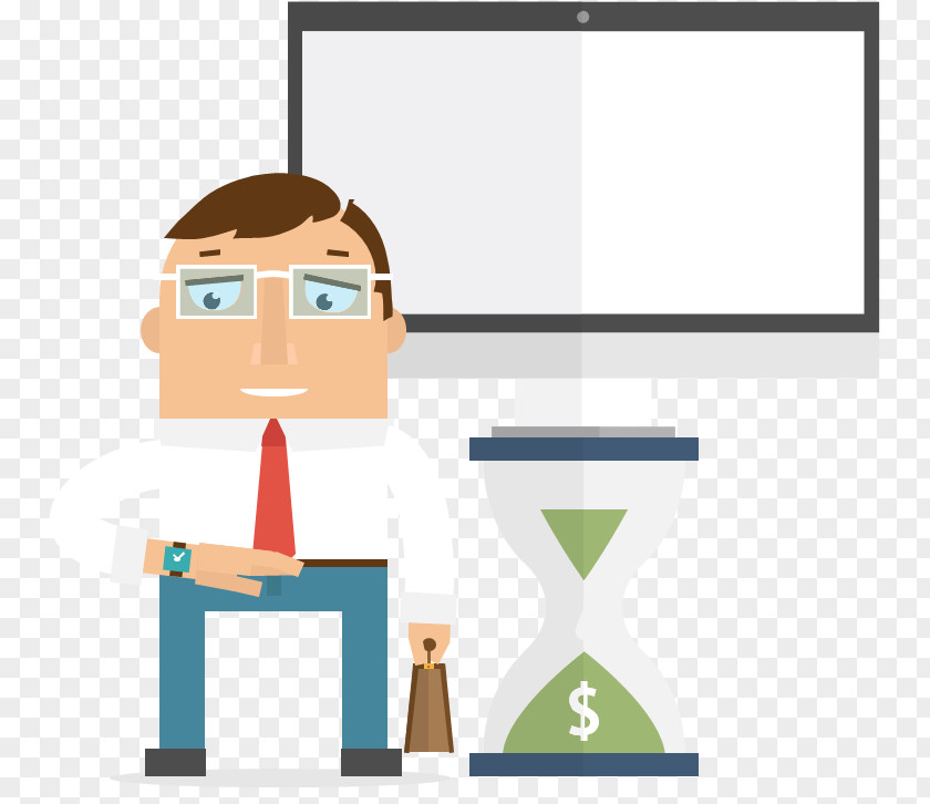 Waiting Time Cartoon Animation PNG