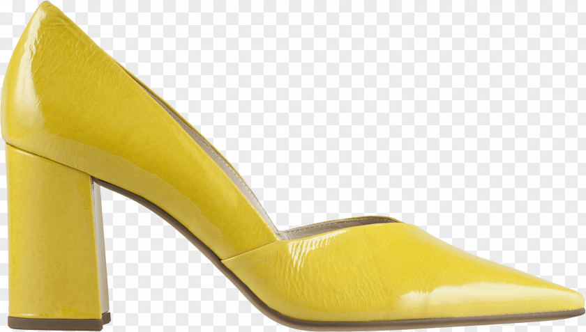 Yellow Highlight Shoe Footwear Heel Hogl PNG