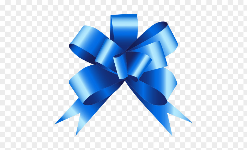 Blue Ribbon Gift Clip Art PNG