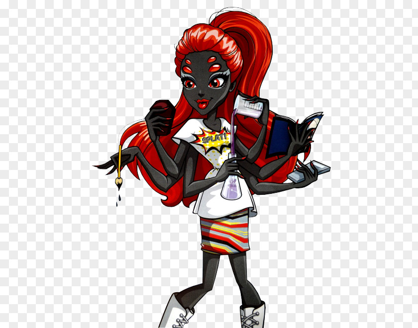 Doll Monster High Wydowna Spider Toy Art PNG