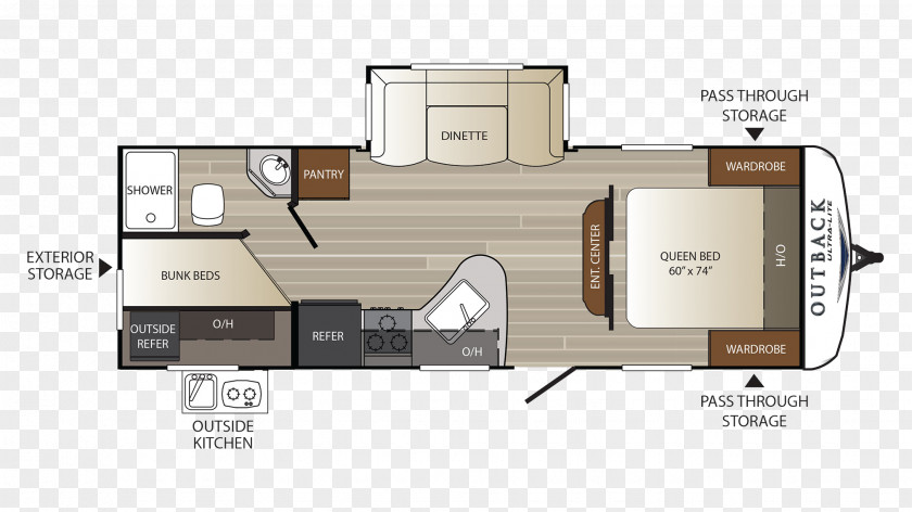 Floor Plan Caravan 2018 Subaru Outback 2017 Campervans PNG