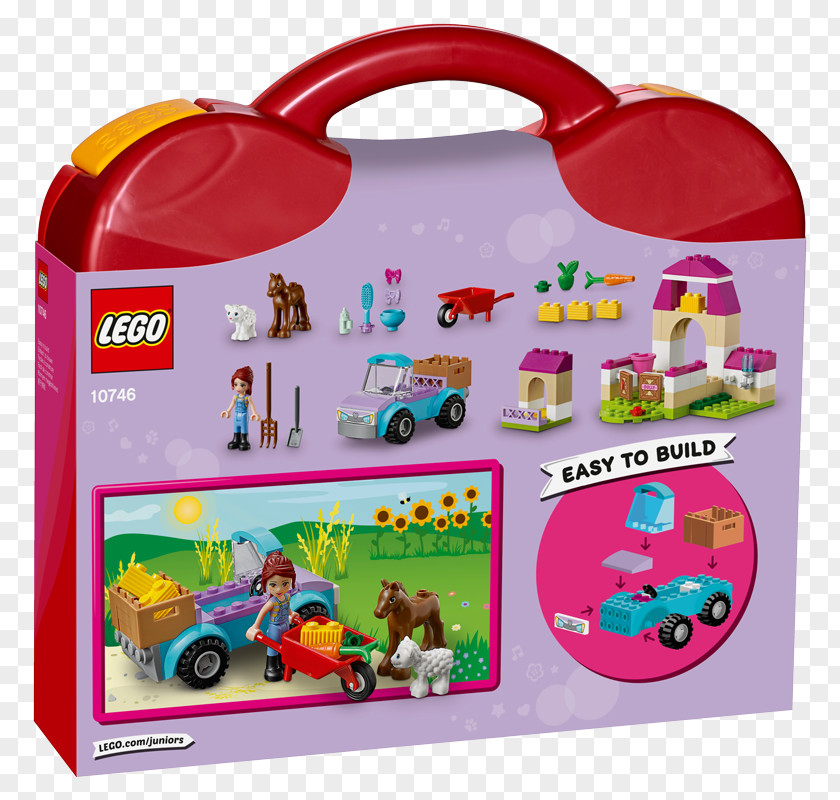 Lego Friends Animals Lamb LEGO 10746 Juniors Mia's Farm Suitcase Toy Bag PNG