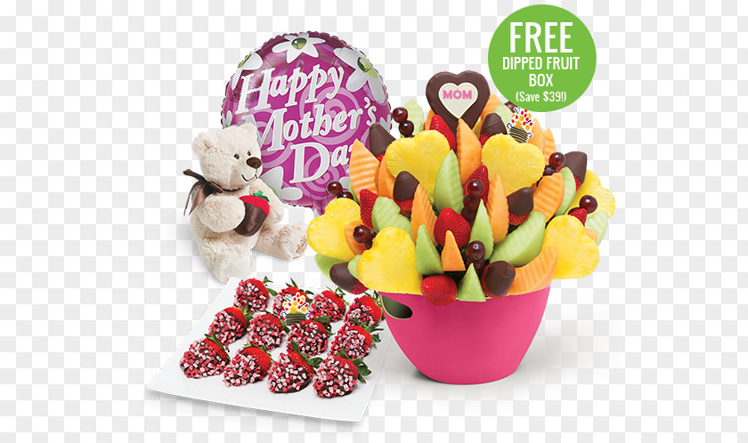 Mother's Day Gift Mishloach Manot Cut Flowers Fruit PNG