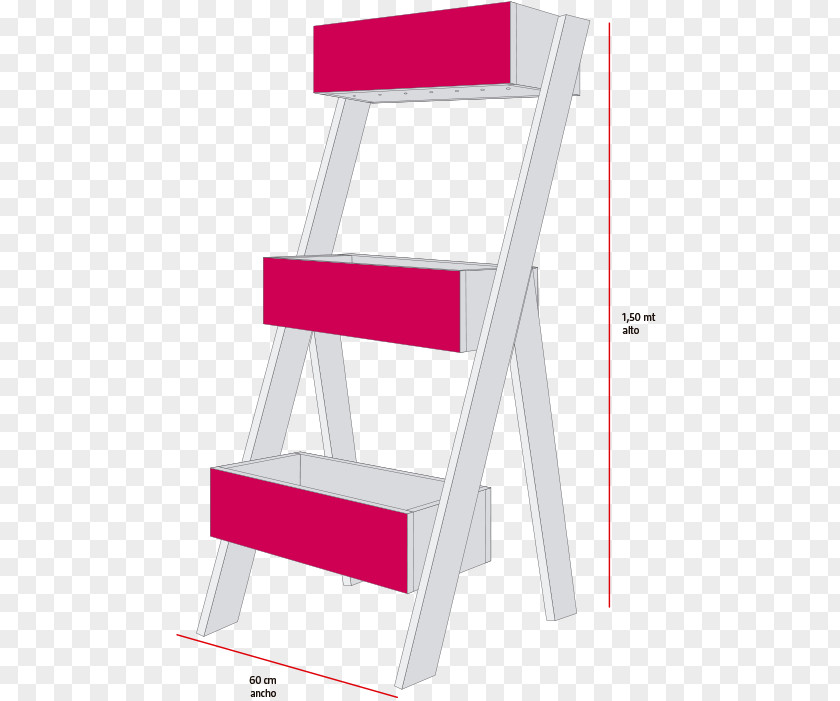 Mount Chair Line Pink M PNG
