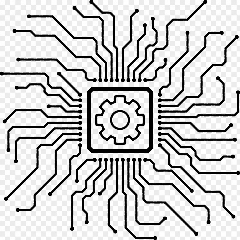 Android Electronic Circuit Printed Board Diagram PNG