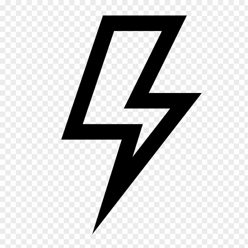 Bolt Symbol Lightning Font PNG