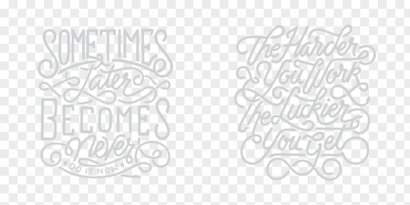 Hand Lettering Drawing Logo PNG