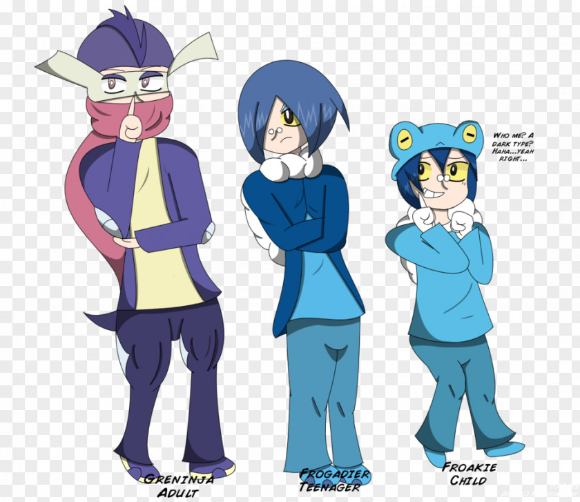 Human Form Homo Sapiens Frogadier Froakie Greninja PNG