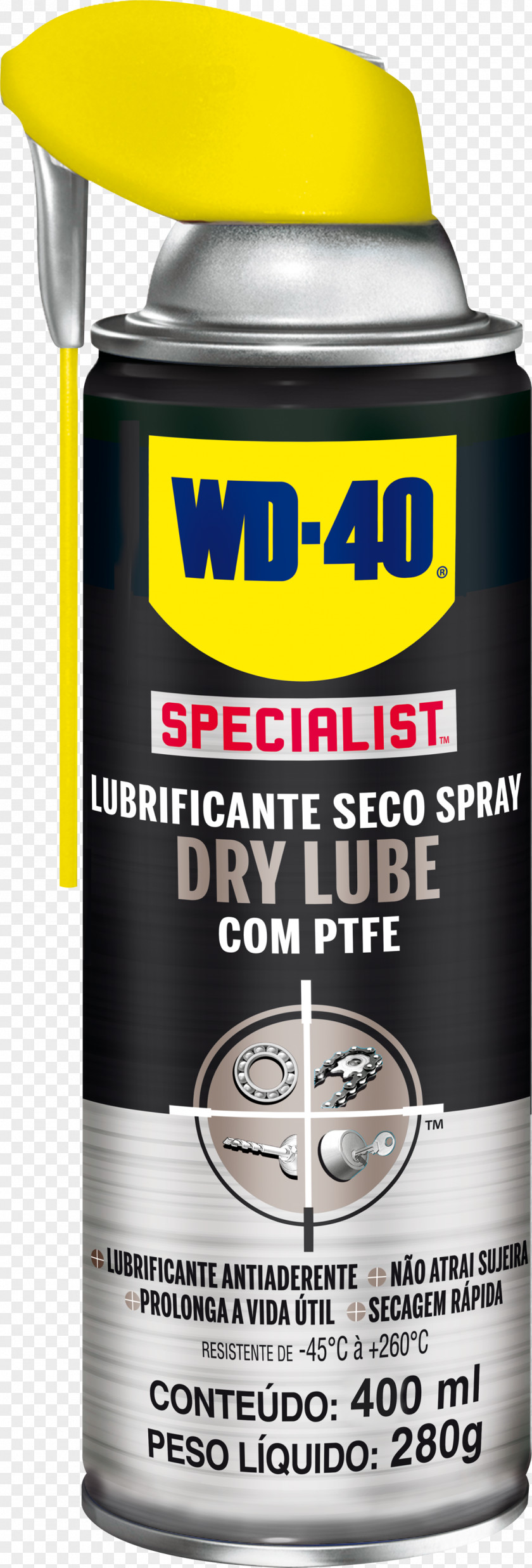 Lube WD-40 Lubricant Aerosol Spray Industry Grease PNG