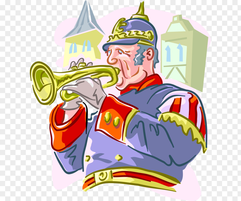 Marching Band Bugle Wind Cartoon PNG