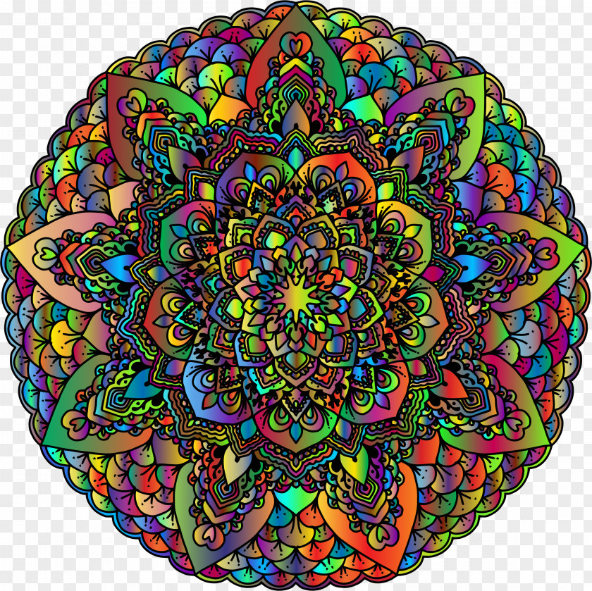 Social Media Mandala Art Clip PNG