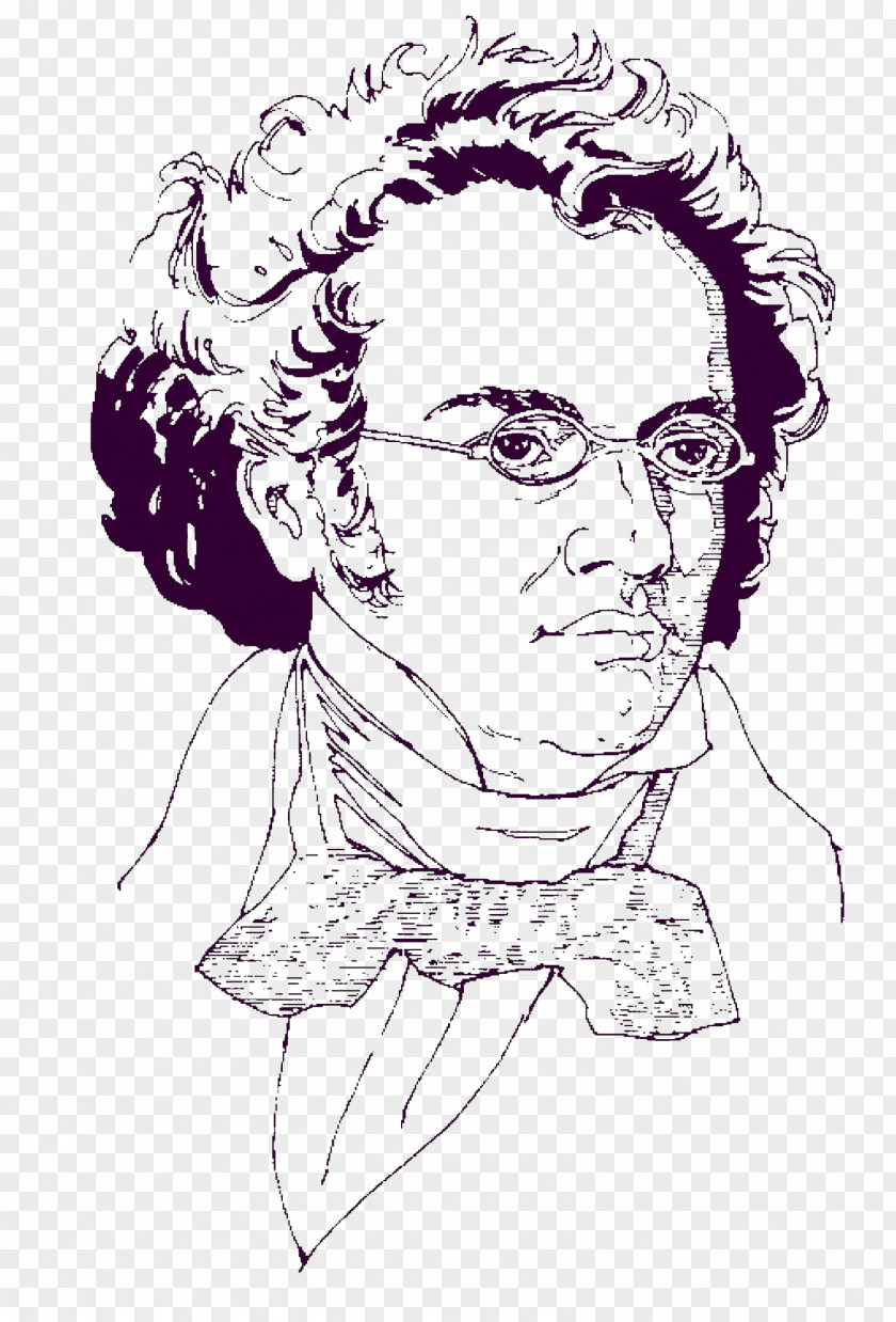 Franz Schubert Black And White Composer Classical Music Art PNG and white music Art, Gabrielle Roy clipart PNG