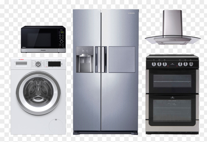 Kitchen Appliances Home Appliance Major Refrigerator Freezers Clothes Dryer PNG