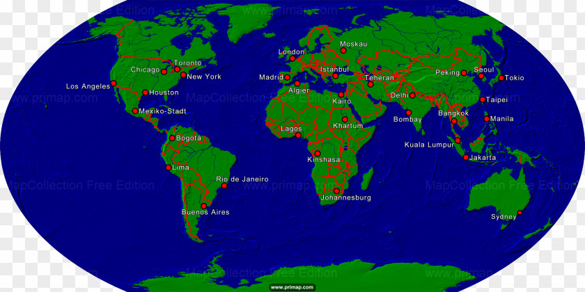 World Map Border Globe PNG