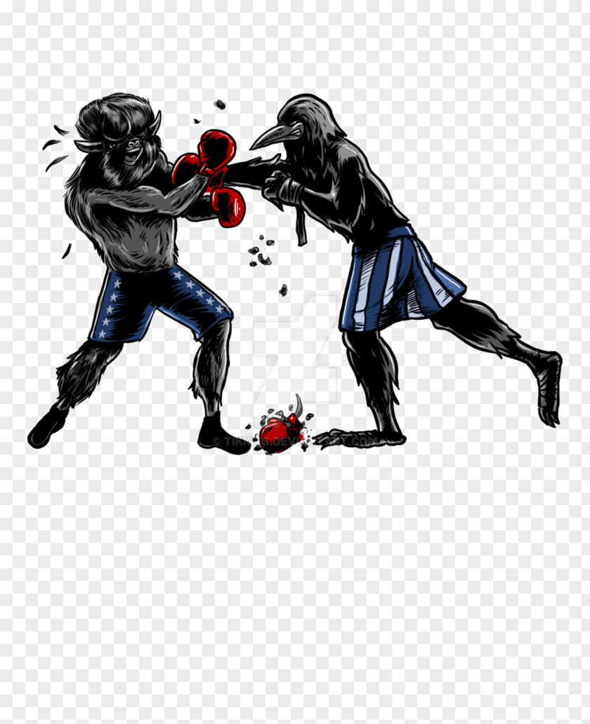 Boxing Glove Cartoon Character PNG