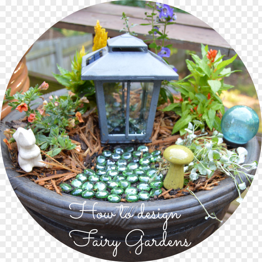 Fairy Garden Herb Flowerpot PNG