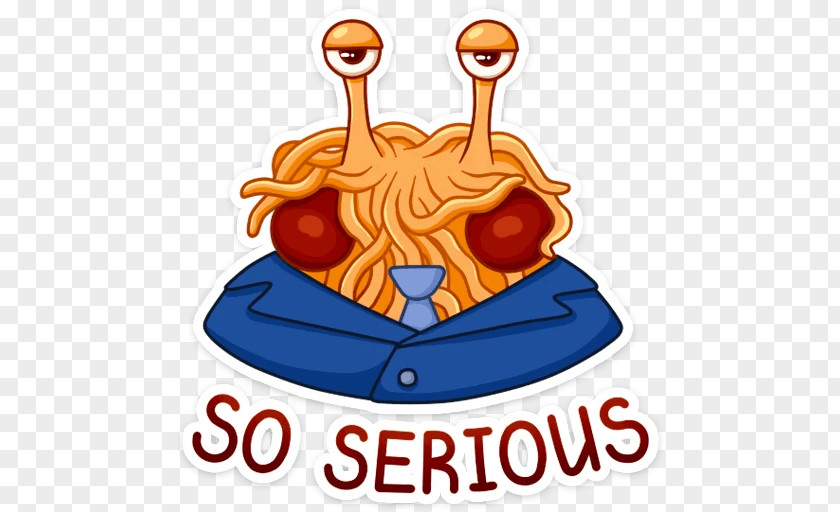 Flying Spaghetti Monster Pastafarianism Sticker Clip Art Telegram PNG