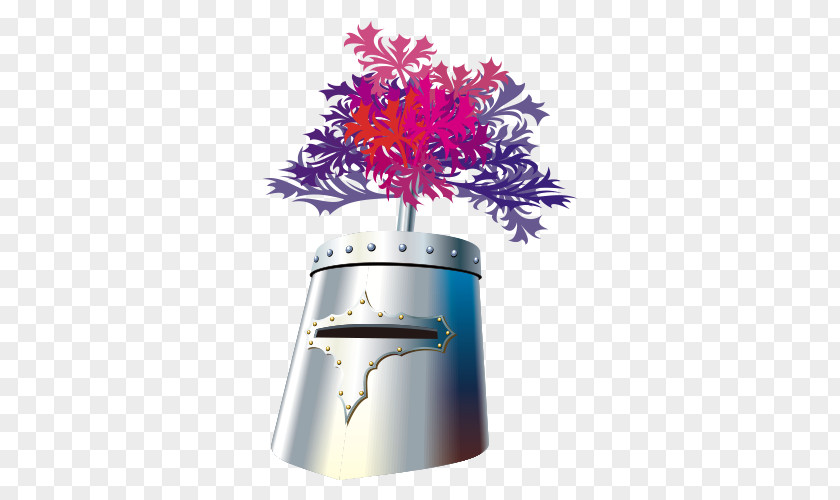 Cartoon Knight Helmet PNG