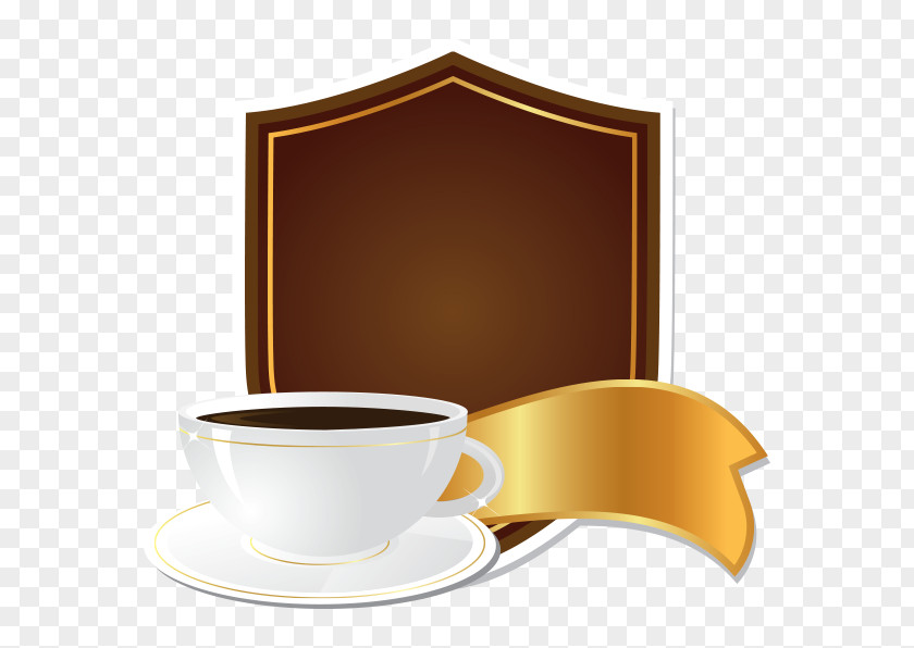 Vector Label Coffee Cup Cappuccino Cafe Hot Chocolate PNG