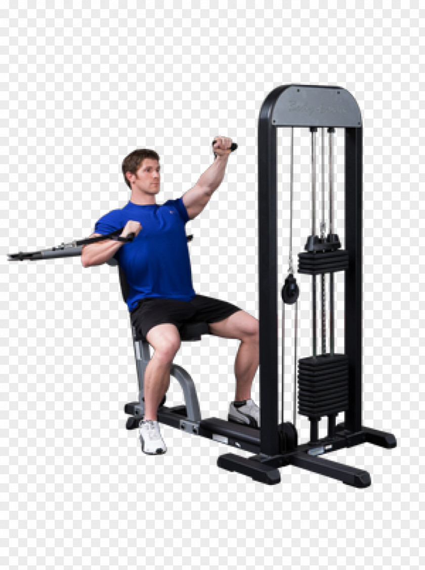 Arm Exercise Equipment Overhead Press Cable Machine Bench Functional Training PNG