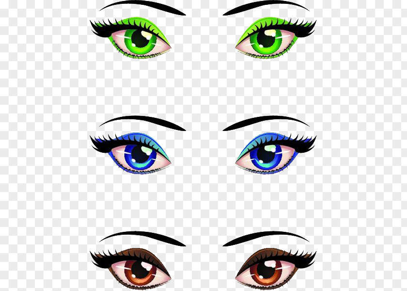 Color Lenses, Contact Glasses Eye Cartoon Royalty-free Clip Art PNG