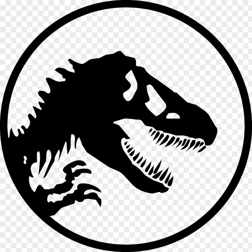 Jurassic World Park YouTube Logo Stencil PNG