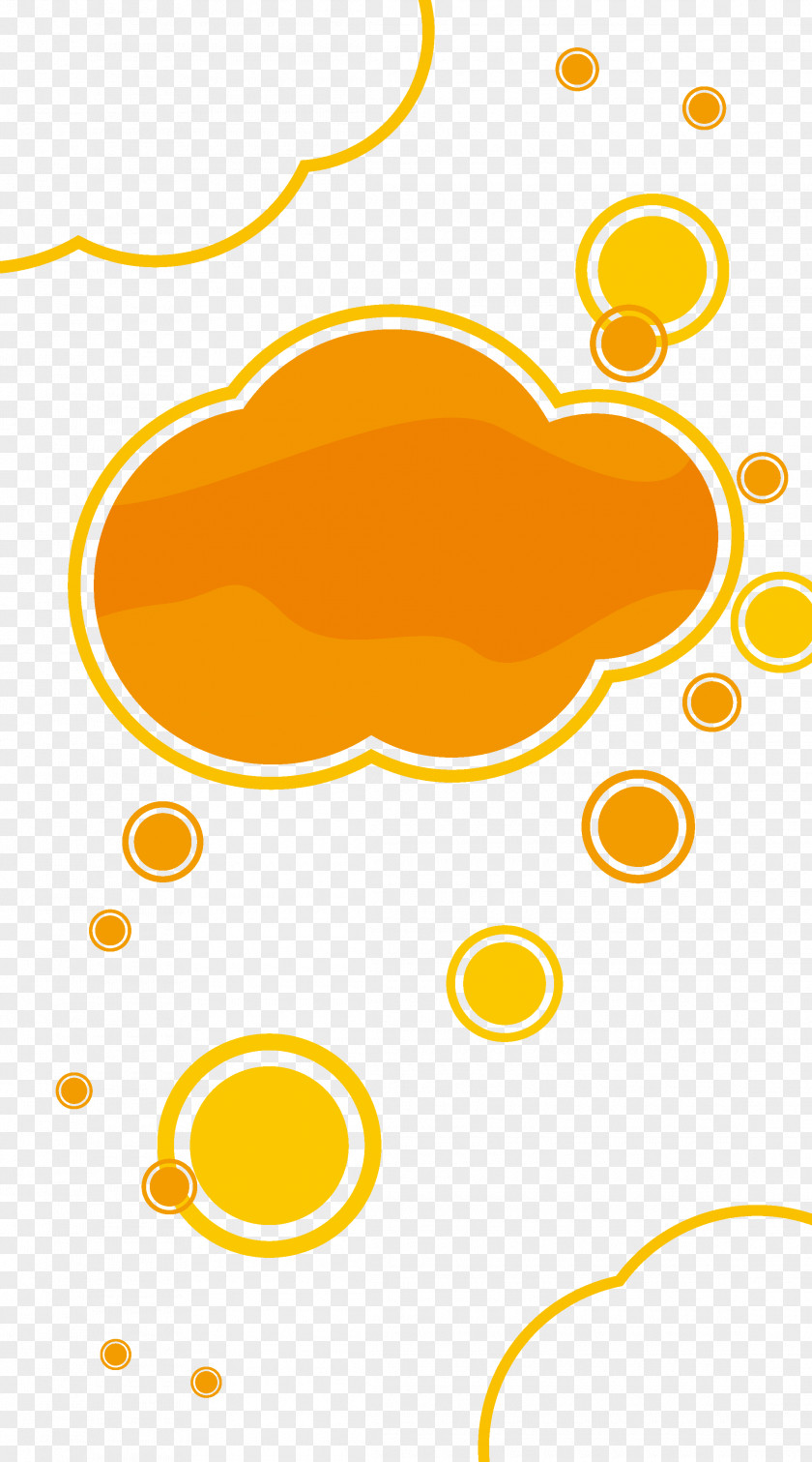 Orange Dots Background White Clip Art PNG