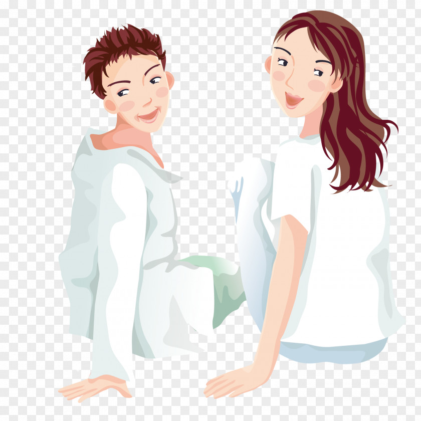 Sweet Couple Download Illustration PNG
