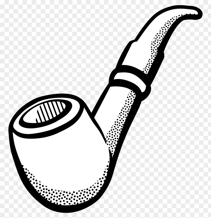 Tobacco Pipe Smoking Black & White Pipeline: Converting Digital Color Into Striking Grayscale Images Clip Art PNG