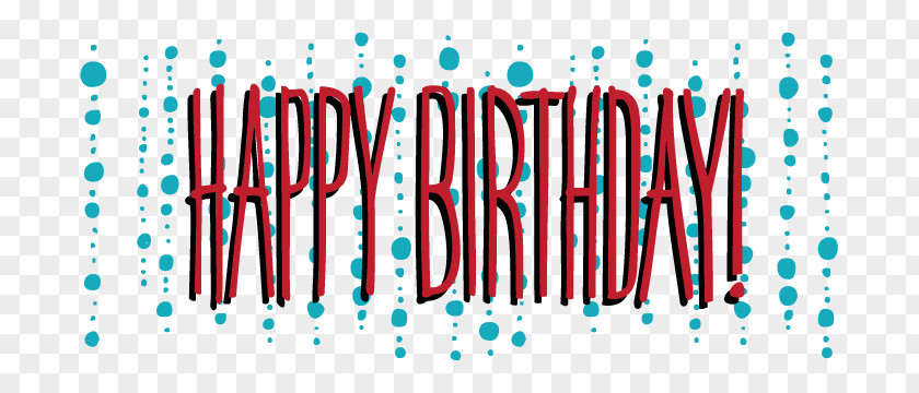 Doodle Lines Birthday Cake Font PNG