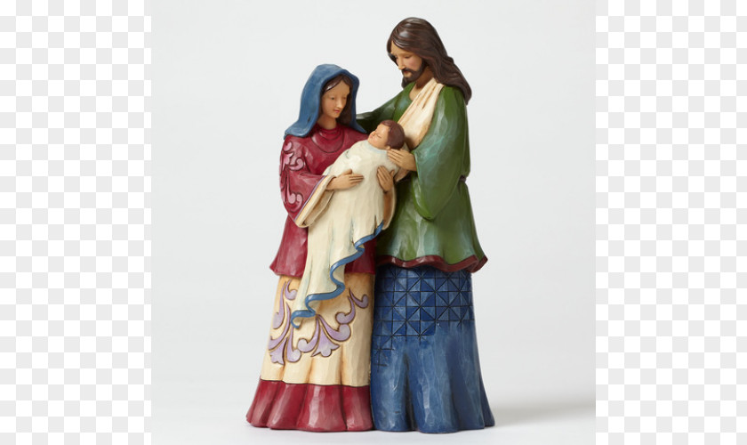Holy Family Nativity Scene Christmas Figurine PNG