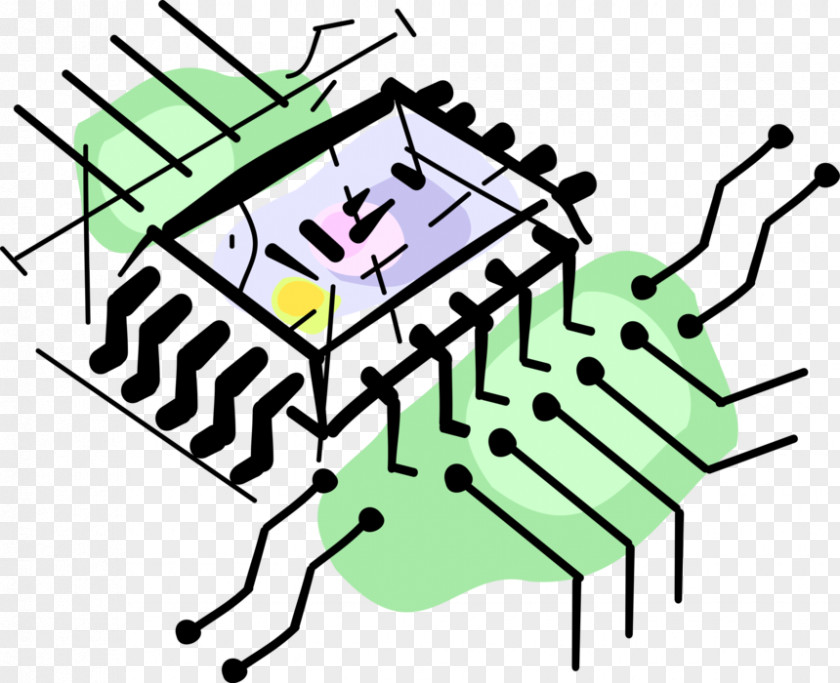 Microprocessors Clip Art Product Cartoon Organism Line PNG