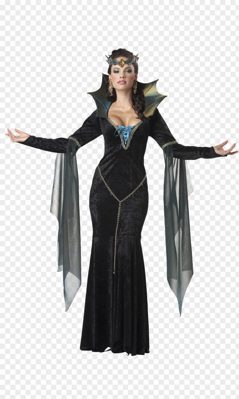 Evil Queen Transparent Halloween Costume Adult Clothing Party PNG