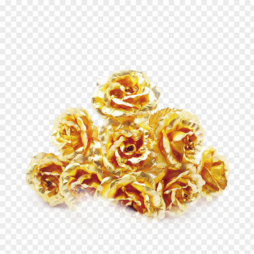 Golden Rose Beach Gold Wedding PNG