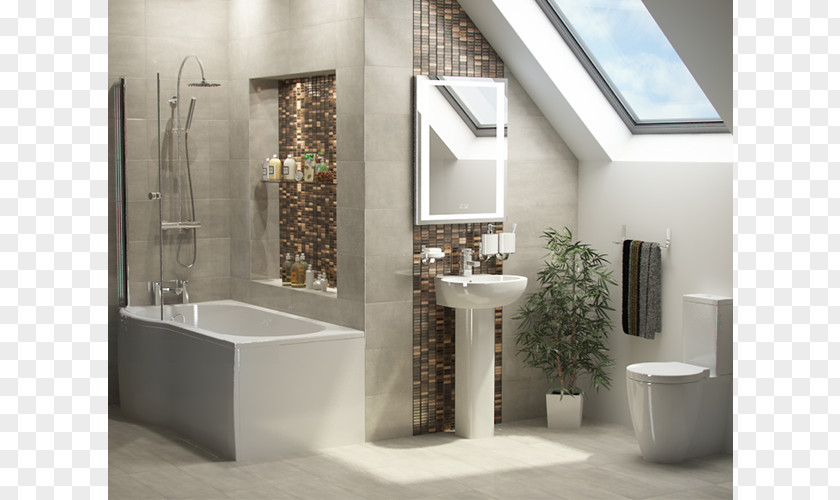 Milano 5 Modern Bathroom Shower Suite Furniture PNG
