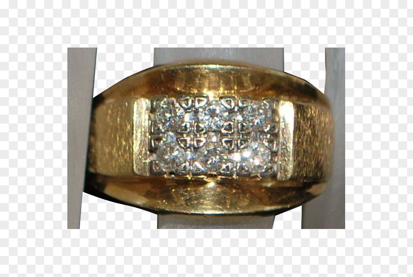 Ring 01504 1960s Gold Silver PNG