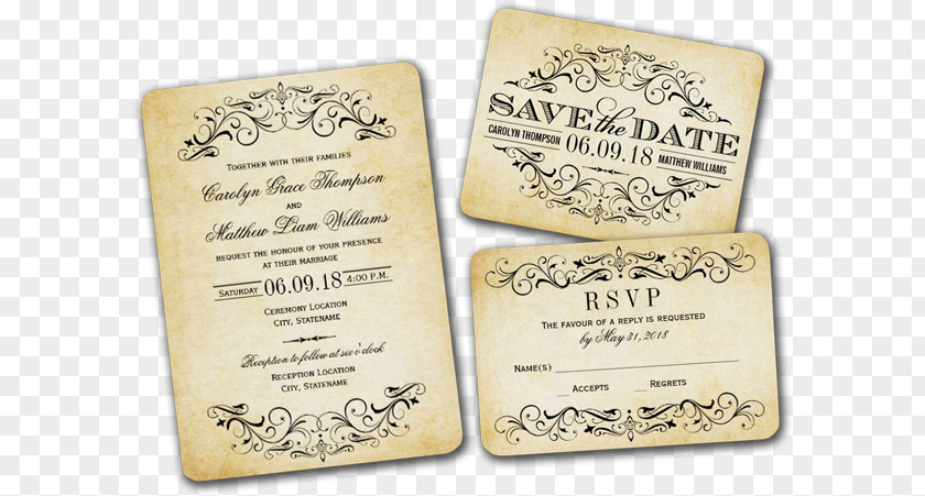 Vintage Wedding Invitations Invitation Strudel Save The Date Text Post Cards PNG