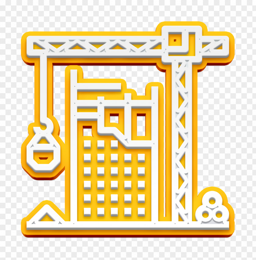 Yellow Industry Icon Crane Hook PNG