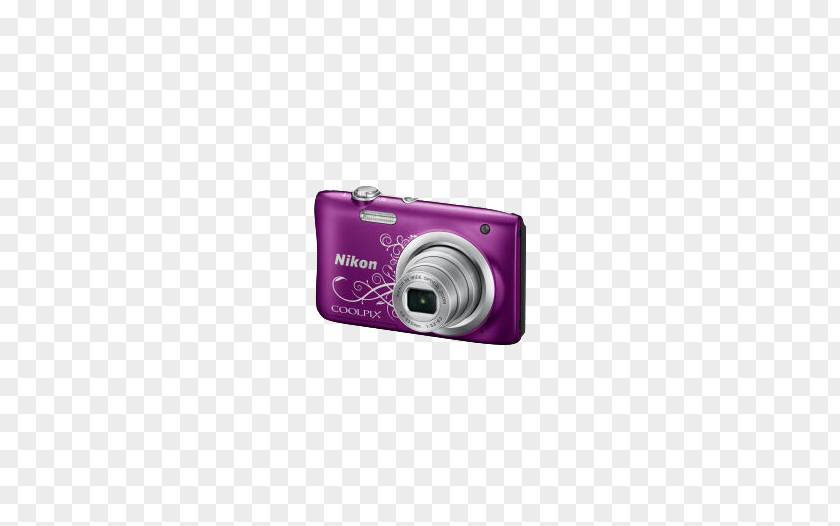 Digital Cameras,Purple Nikon Point-and-shoot Camera Photography Line Art PNG